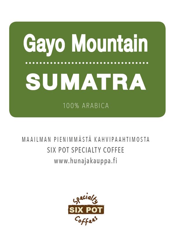 Sumatra Gayo Mountain